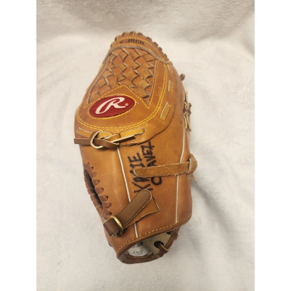 Rawlings RBG4 13-Inch Leather Baseball Glove With Slanted Basket-Web Design RHT